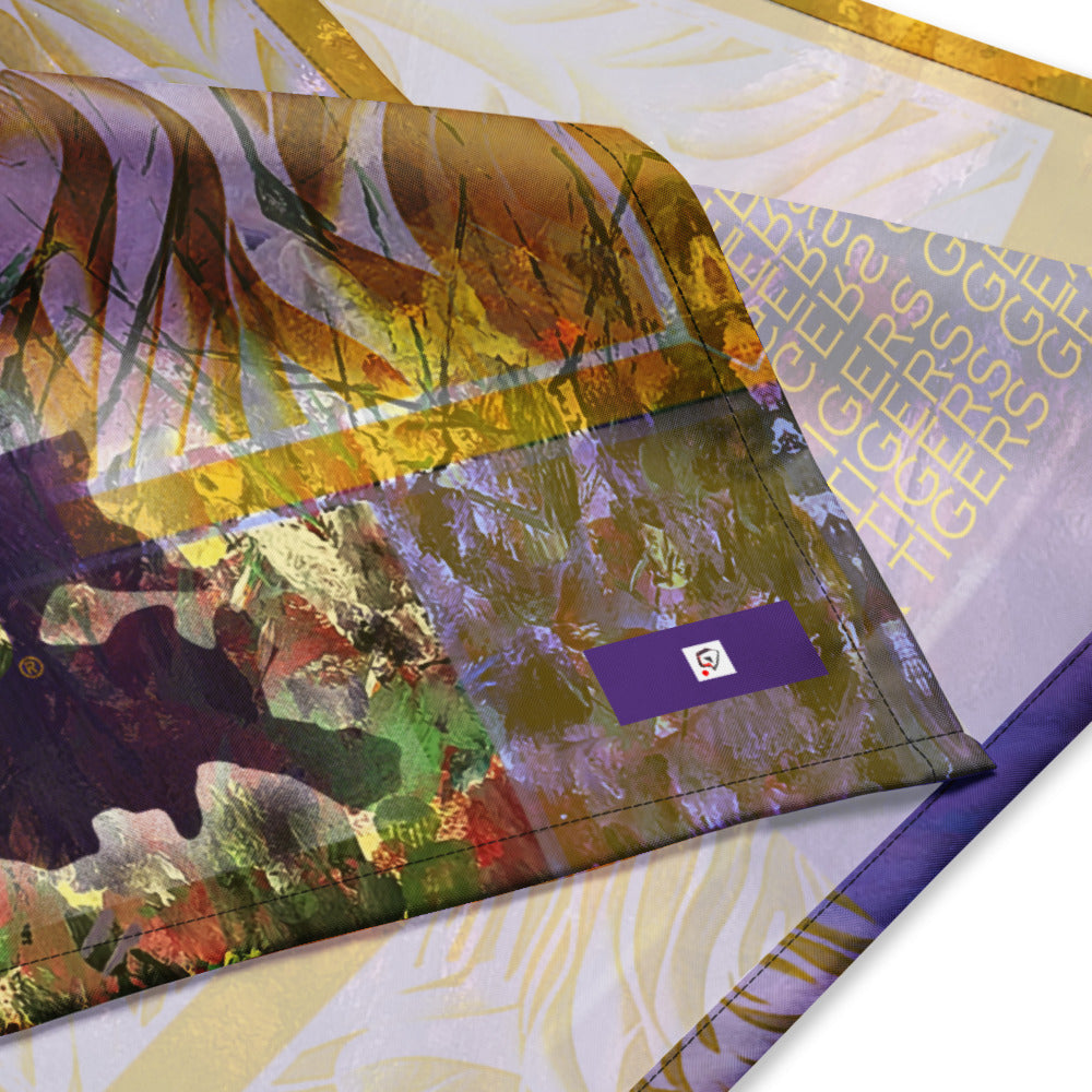 Rongin Bandana | GEAUX TIGERS | Gold + Purple