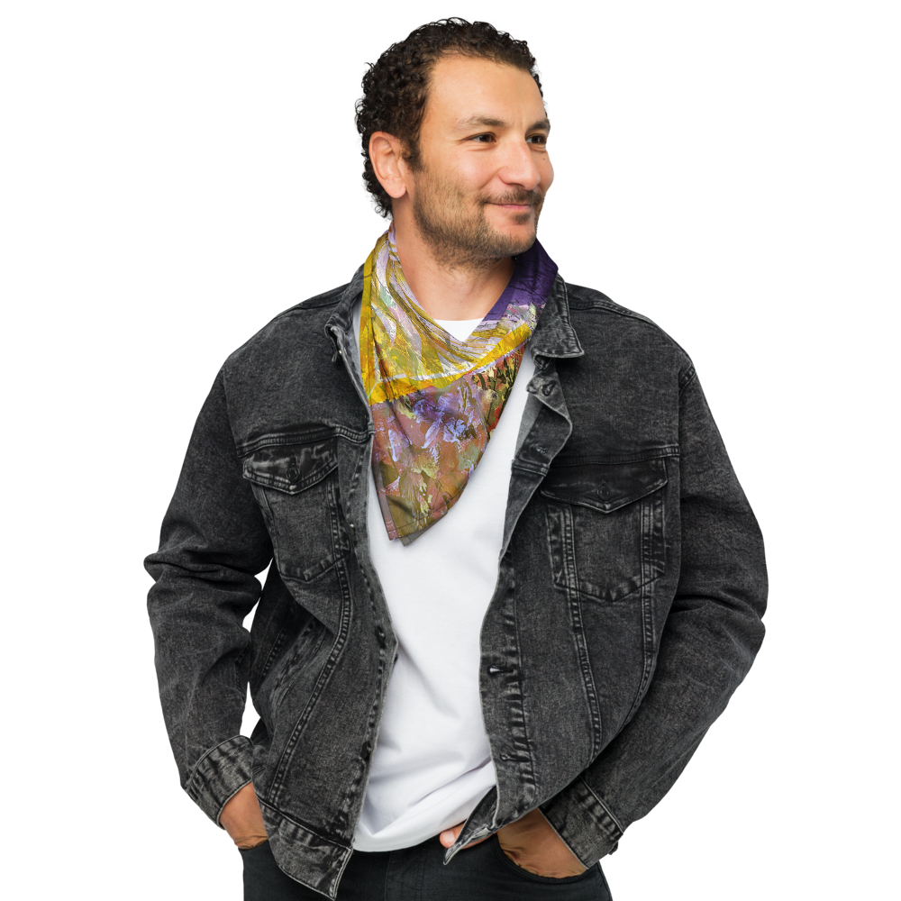 Rongin Bandana | GEAUX TIGERS | Gold + Purple