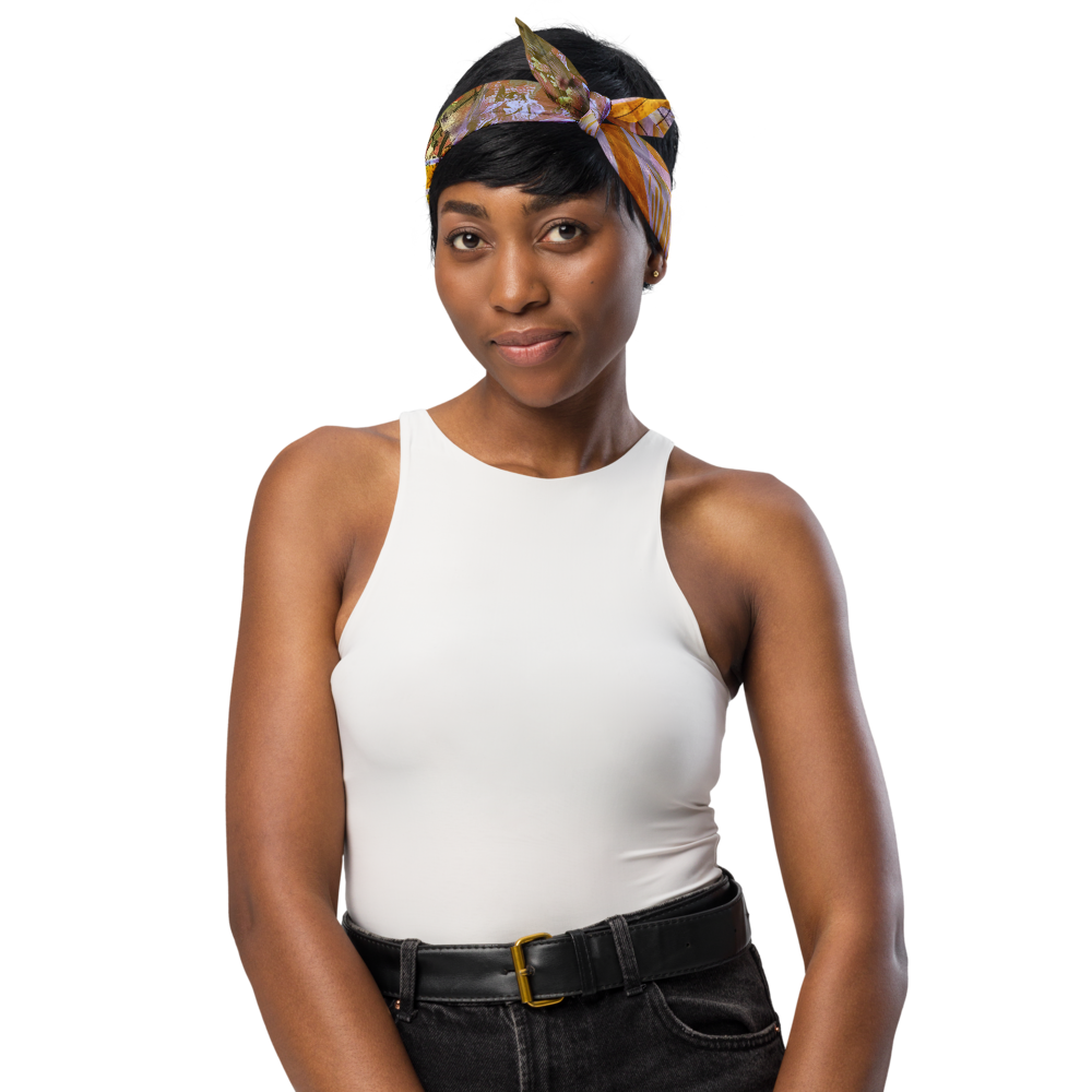 Rongin Bandana | GEAUX TIGERS | Gold + Purple