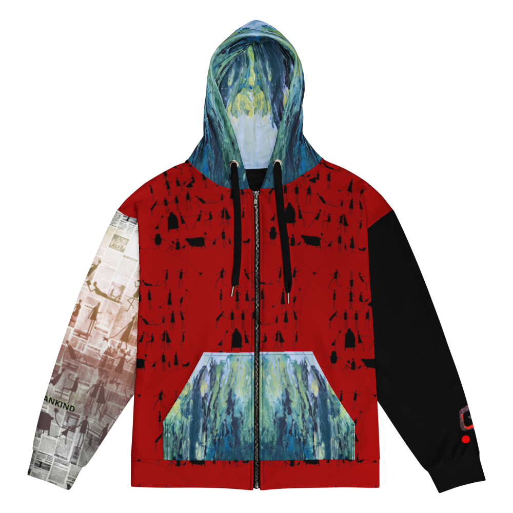ONE UNI-SEX ZIP HOODIE [BLOODLINE IN HUMANKIND]