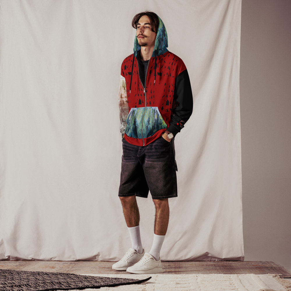 ONE UNI-SEX ZIP HOODIE [BLOODLINE IN HUMANKIND]