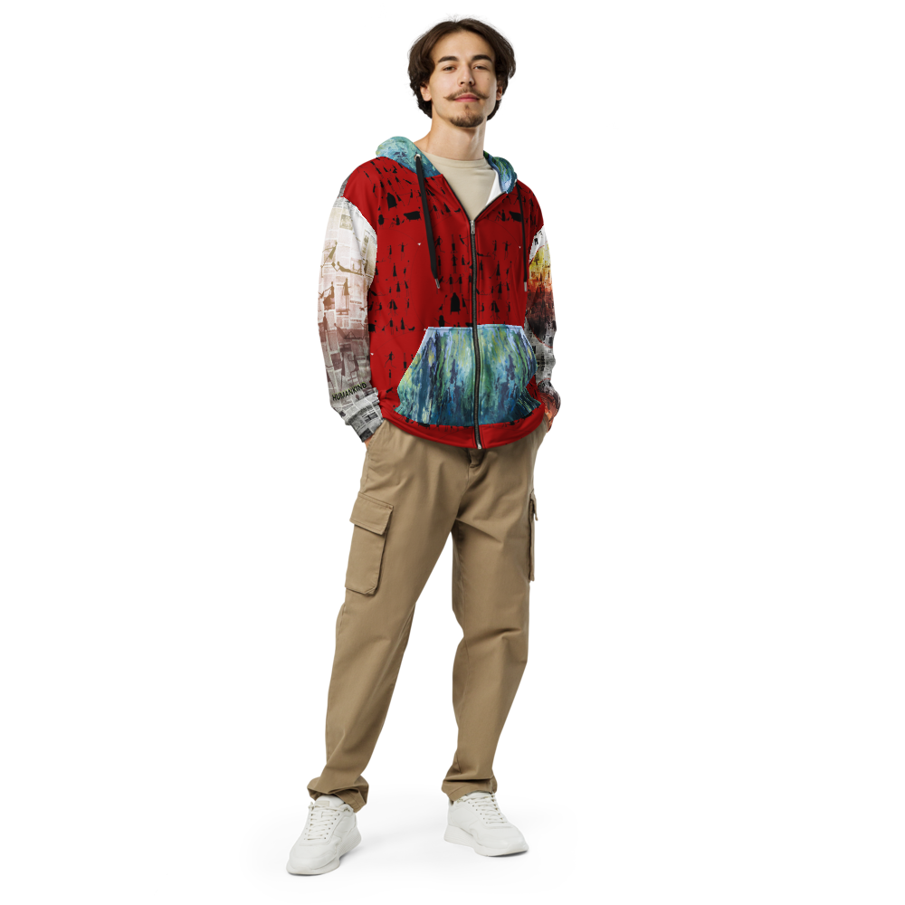 ONE UNI-SEX ZIP HOODIE [BLOODLINE IN HUMANKIND]