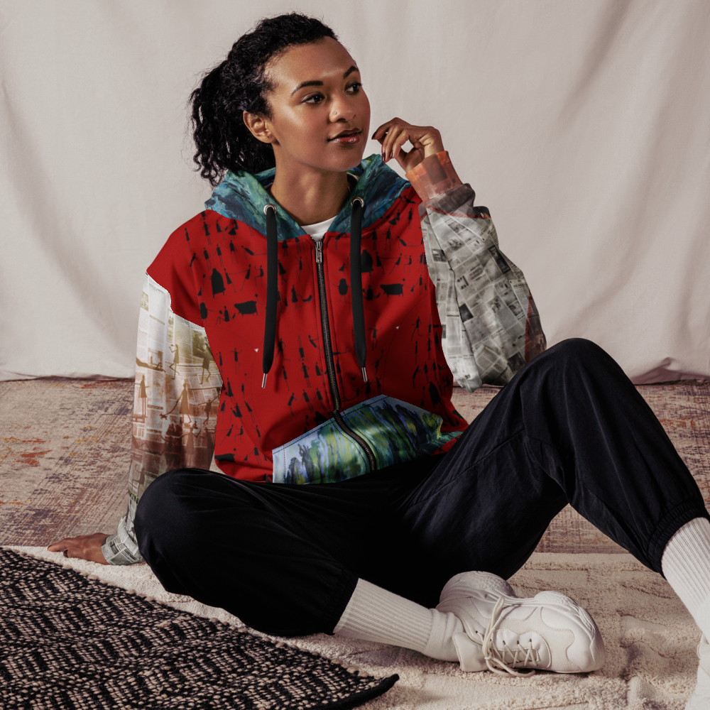 ONE UNI-SEX ZIP HOODIE [BLOODLINE IN HUMANKIND]