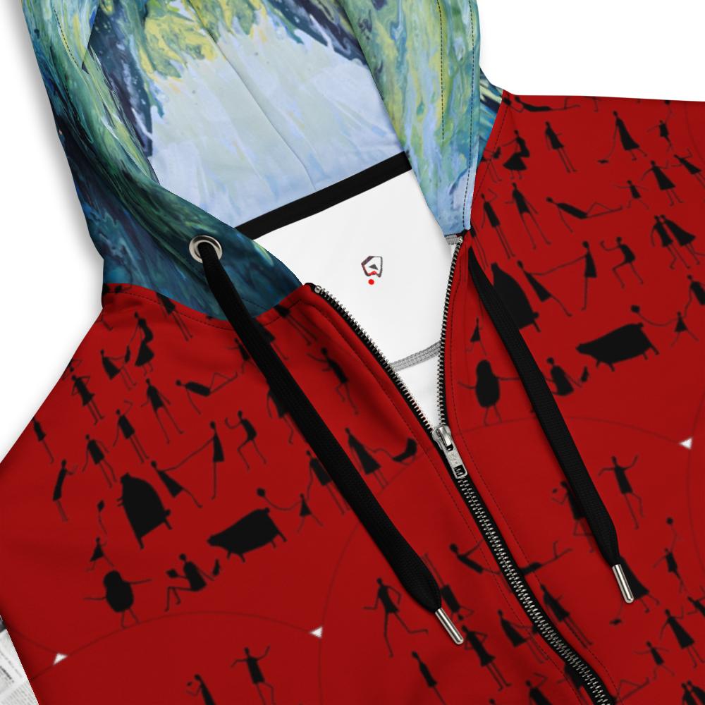 ONE UNI-SEX ZIP HOODIE [BLOODLINE IN HUMANKIND]